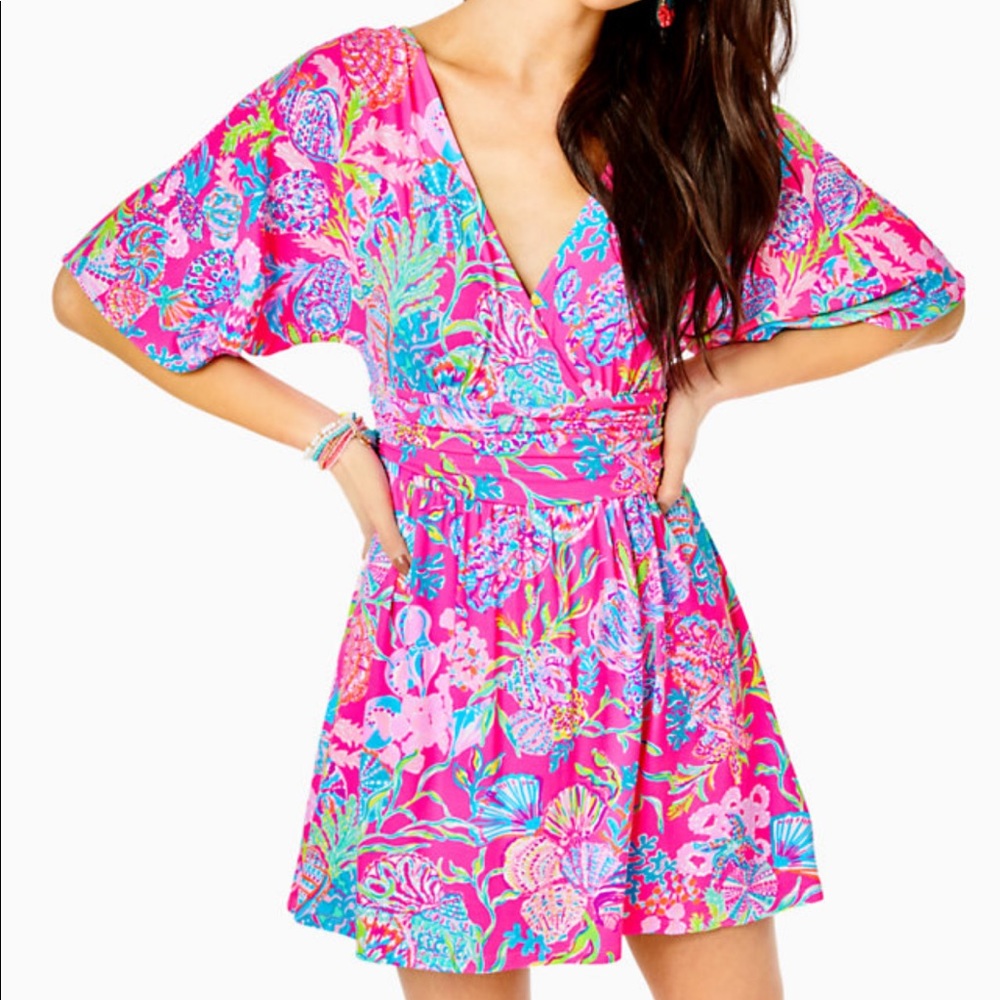 NWOT Lilly Pulitzer Parigi Skort Romper in Shell Me Something Good